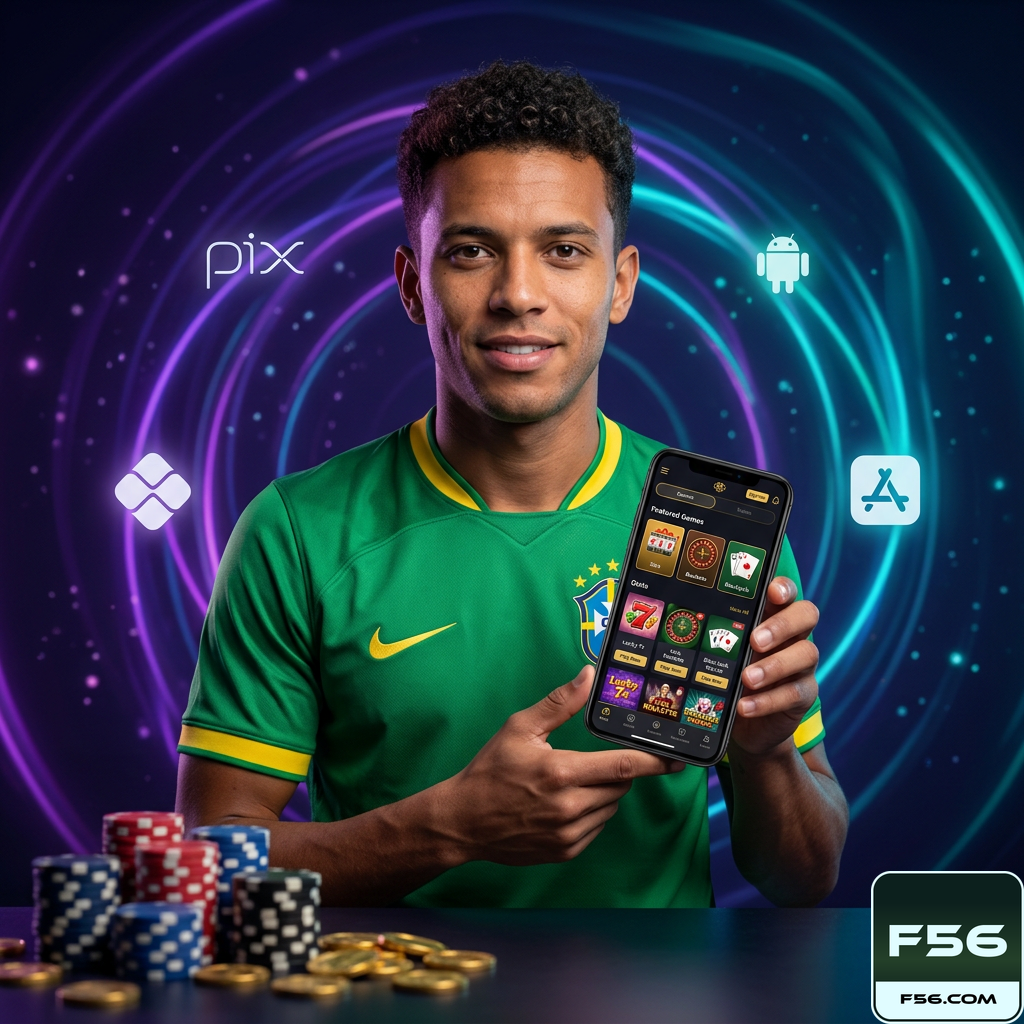 Tenha o App f56.com e Aposte Onde Estiver